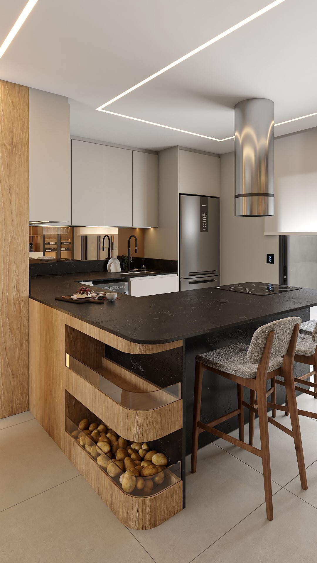 Projeto de interiores — Cozinha contemporânea