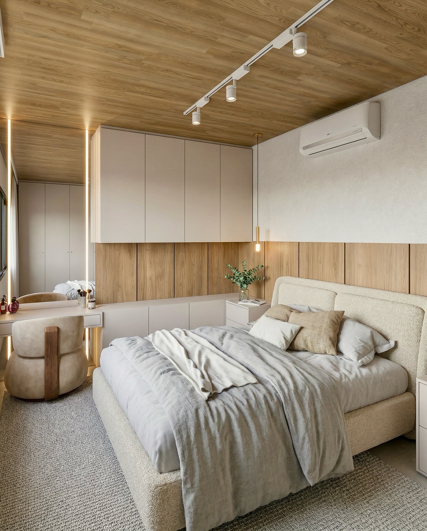 Projeto de interiores — Suíte acolhedora
